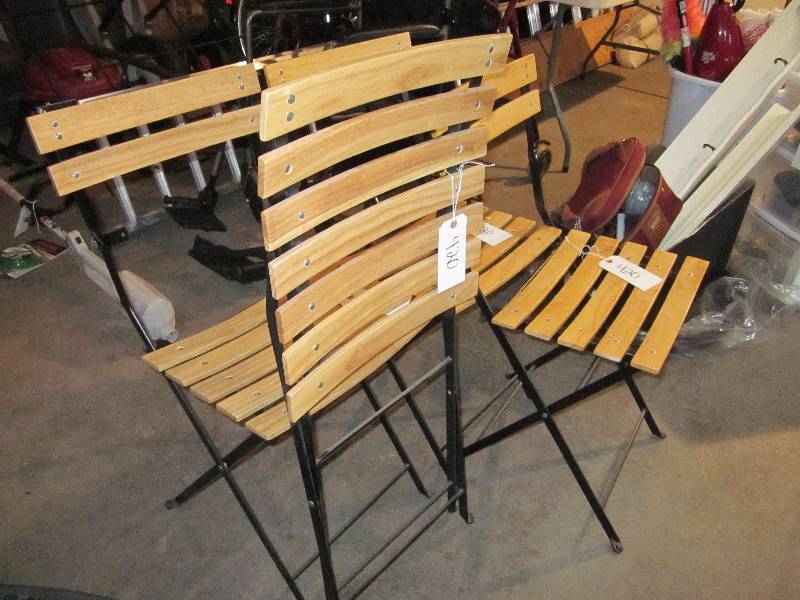 Wood & Metal Folding Chairs