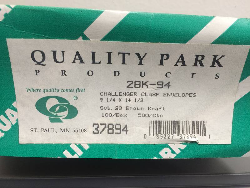 Quality Park 28K-94 Challenger Clasp Envelopes