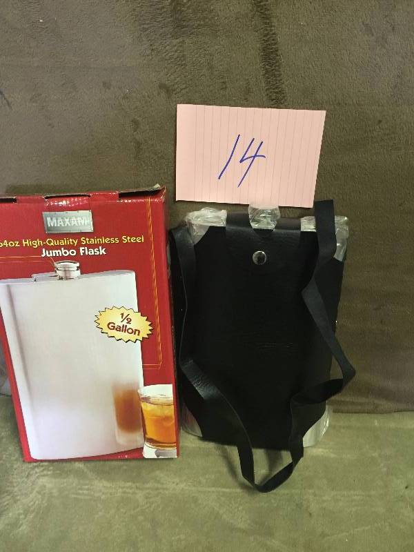 lot 14 image: Max 12 Gallon Flask high quality stainless steel