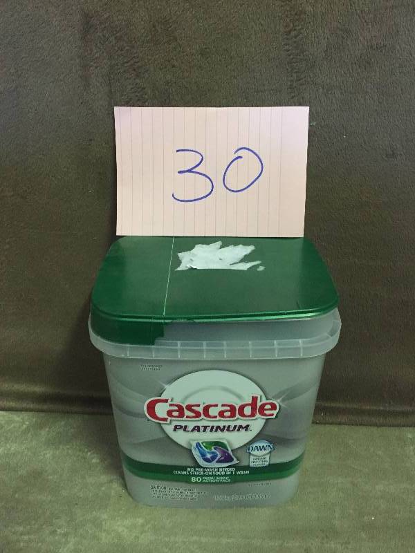 lot 30 image: Cascade Platinum ActionPacs Dishwasher Detergent Fresh Scent