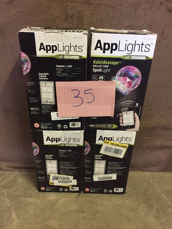 lot 35 image: Lot of 4 APPLights