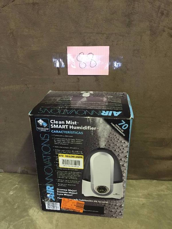 lot 88 image: Clean Mist Smart Humidifier 70 Hour Run Time Model MH-509 White