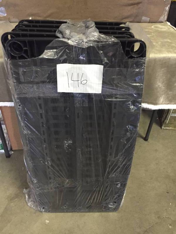 lot 146 image: Keter 5-Shelf Heavy Duty Resin Shelving Unit, 36W x 72H x 18D, Black
