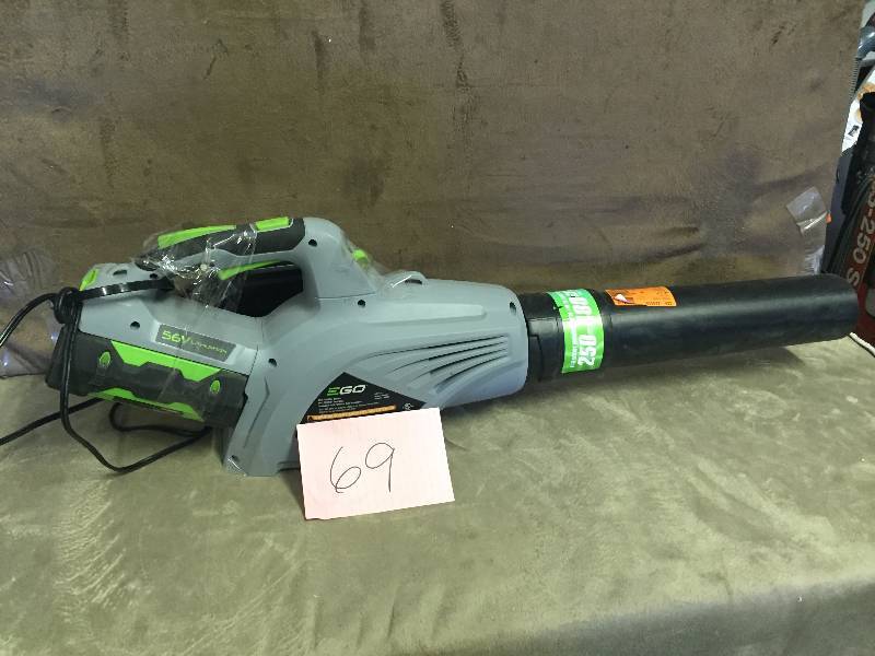 lot 69 image: EGO 480 CFM 3-Speed Turbo 56-Volt Lithium-ion Cordless Electric Blower used tested works