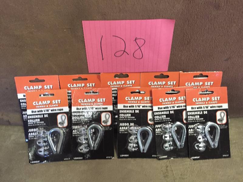 lot 128 image: Lot of Clamp Sets