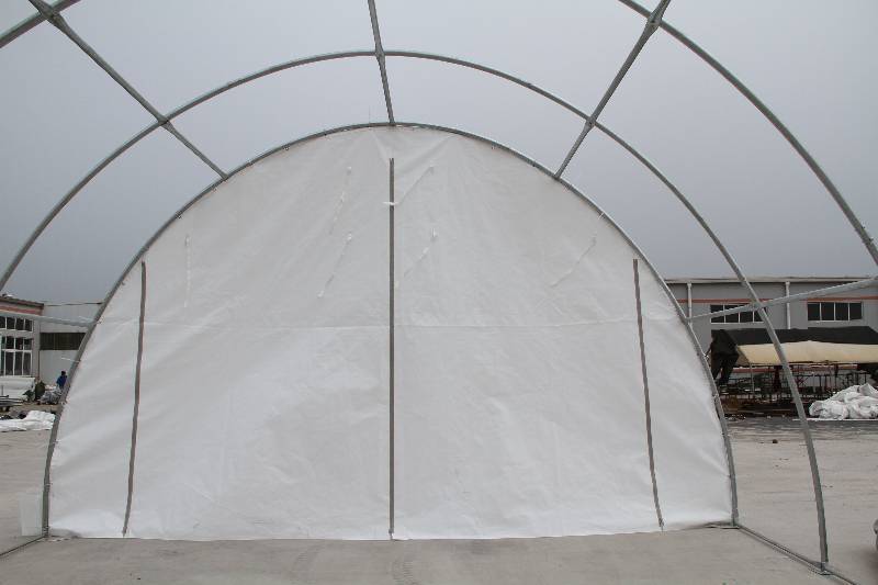lot 5 image: NEW 20 FEET X 30 FEET X 12 FEET FABRIC COVERED STORAGE BUILDING