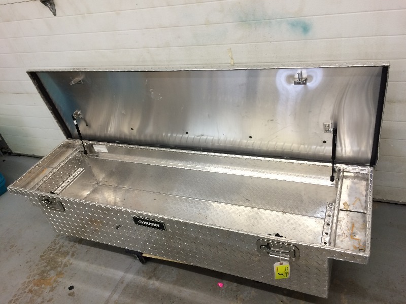 lot 1 image: Truck Tool Box  Measures 71 L x 20 W x 15 H   Used Lightly