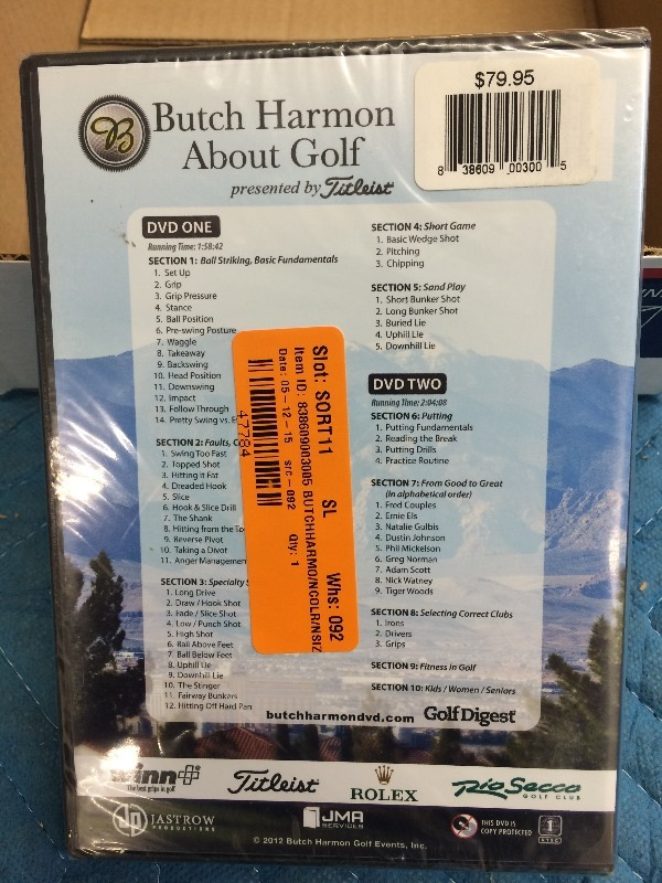 lot 17 image: Butch Harmon  About Golf   NEW