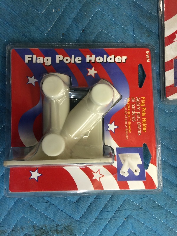 lot 25 image: Flag Pole Holders - lot of 6   New in Packaging
