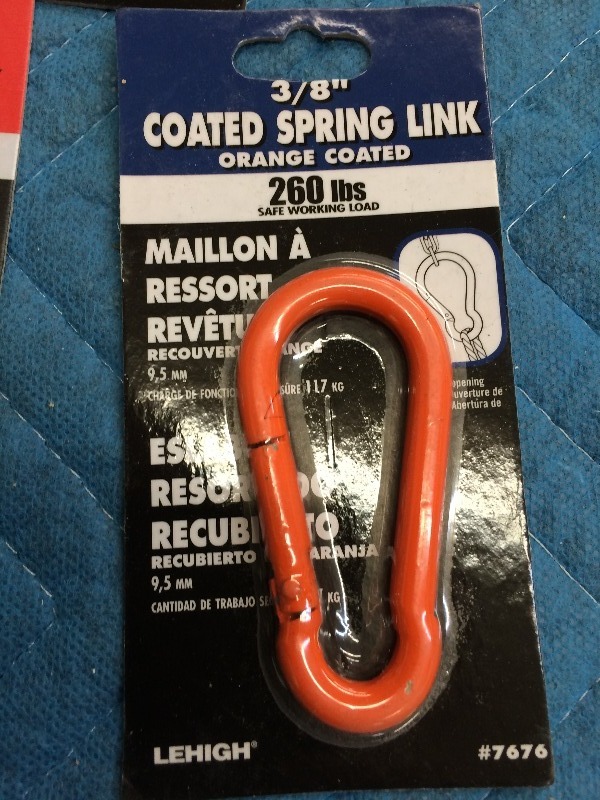 lot 42 image: Assorted Snap hooks, Clamp set, spring link, awning pully   NEW  Lot of 26