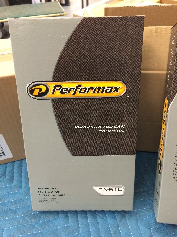 lot 133 image: Performance Automotive Air Filters PA-510  Lot of 2 boxes 3box  total of 6 filters    NEW PRODUCT  Clean Boxes