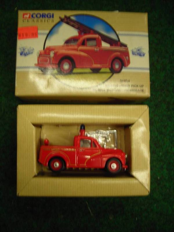 Morris Minor Pick-Up Fire Brigade By Corgi  New In Box