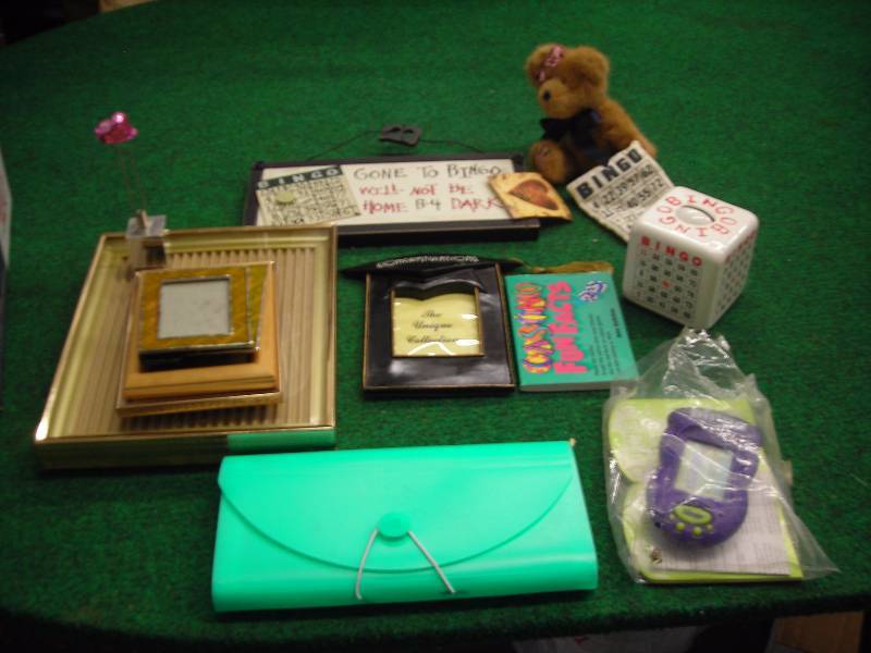 Box Lot Of Bingo Related Decor