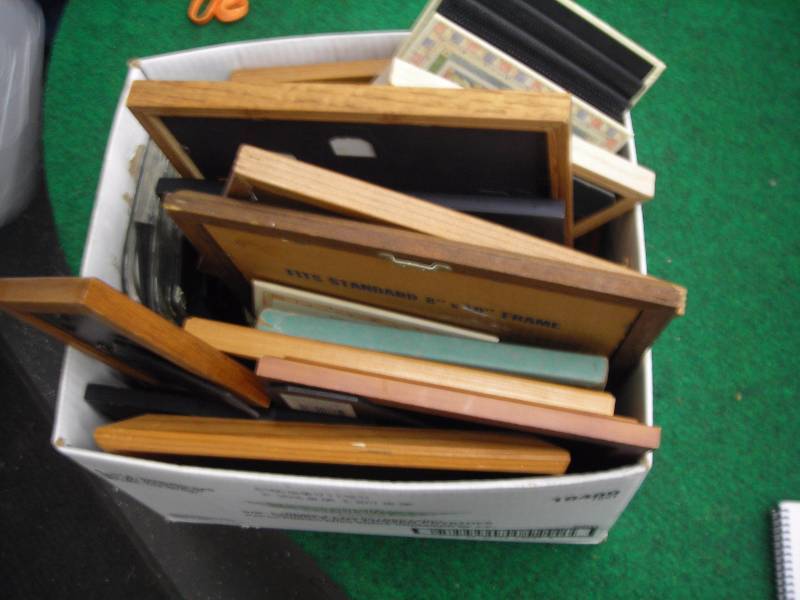 Large Box Lot Of Family Picture Frames In All Sizes