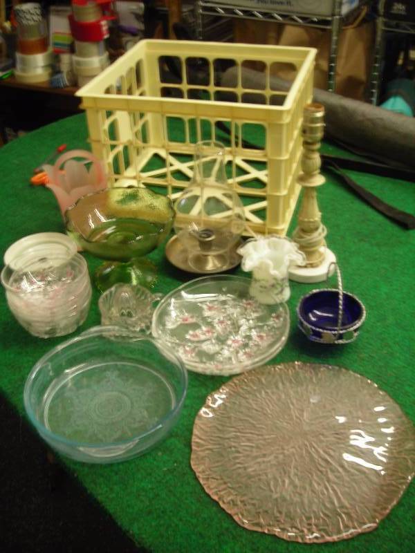 Lot Assorted Glass Plates