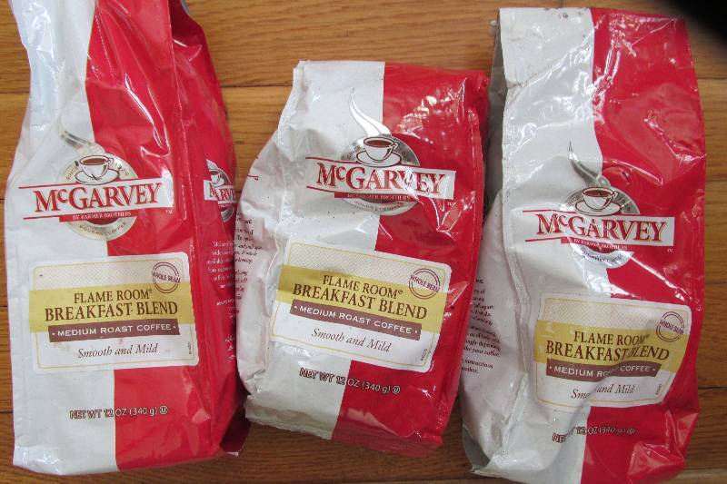 Whole Bean McGarvey coffee, 3 12 ou...