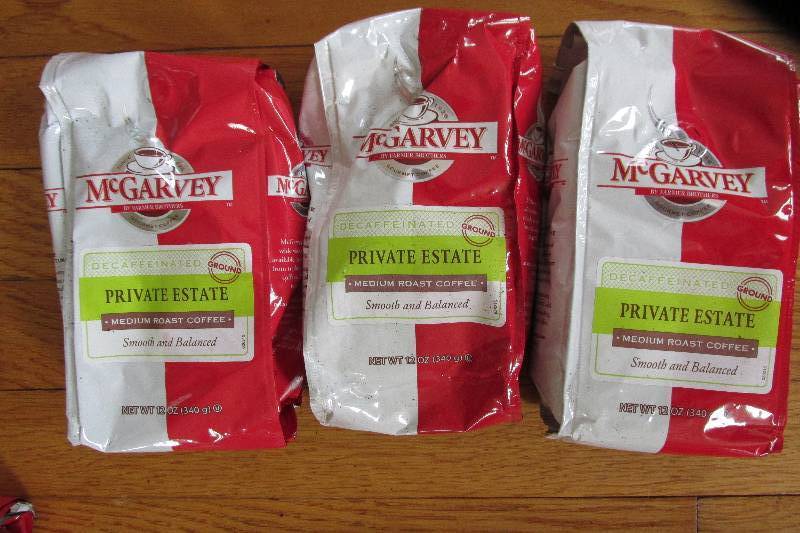 Decaffeinated Coffee, Lot of 3 12 o...