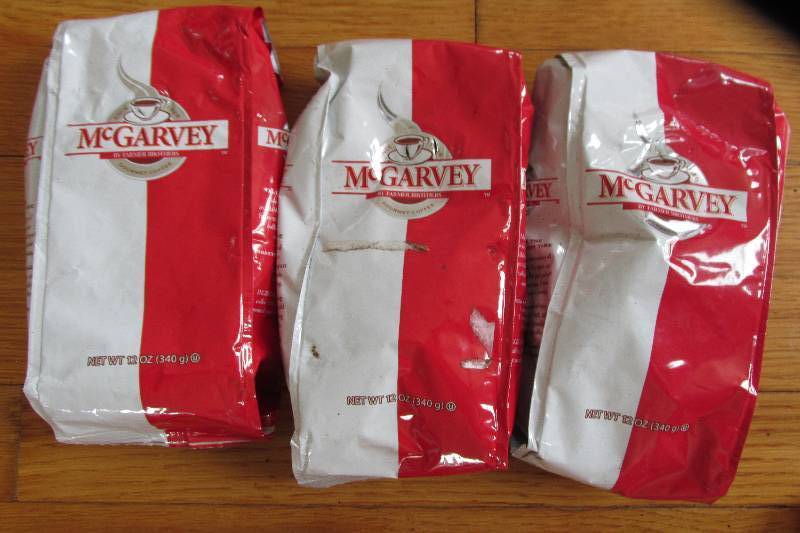 Lot of 3 McGarvey 12 ounce bags gro...