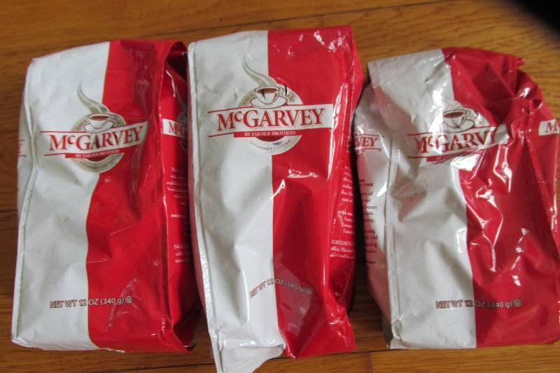 Lot of 3 McGarvey 12 ounce bags gro...