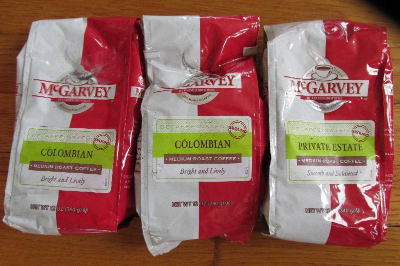 Decaffeinated Coffee, Lot of 3 12 o...