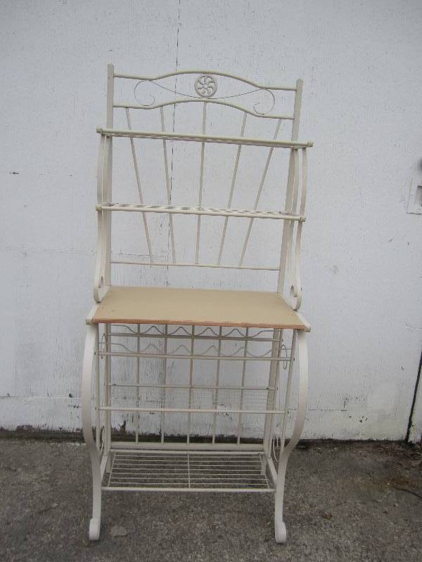 metal white rack display ...