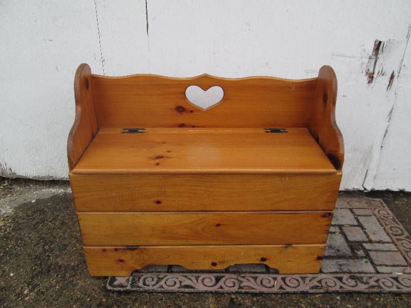 small wooden storage bench 32x12x27...