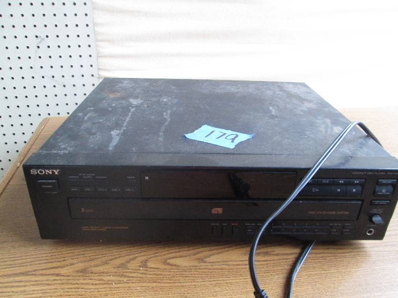 sony 5 compact disk changer ...