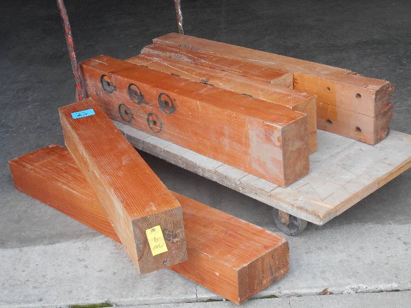 (6) 6x10 Wood Blocks, Lengths Up ...