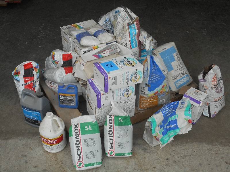 Pallet Lot Of Assorted Sanded Grout...