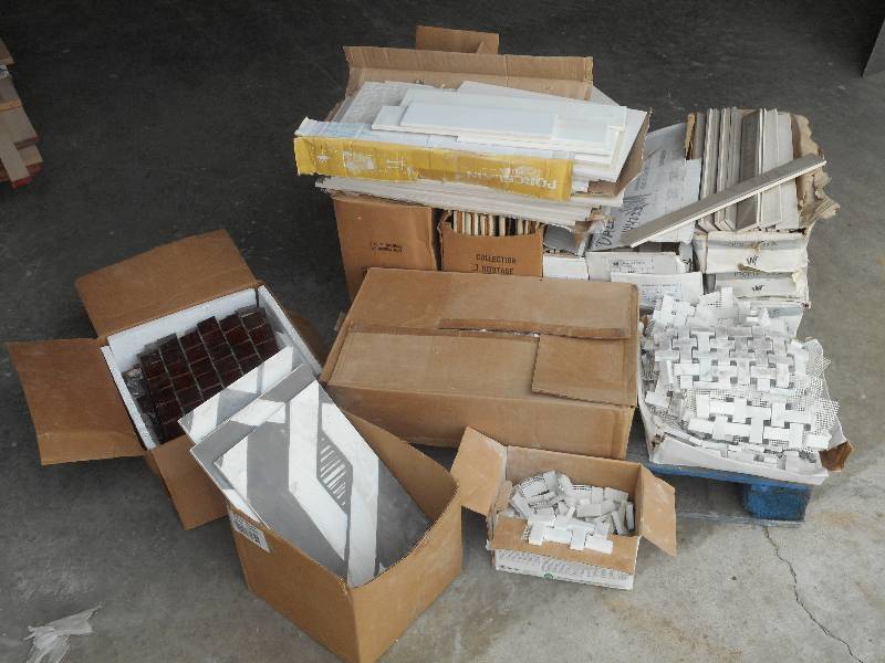 Pallet Lot Of Assorted Tile & Backs...
