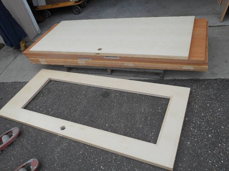 Lot Of (7) Commercial Wood Doors, (...