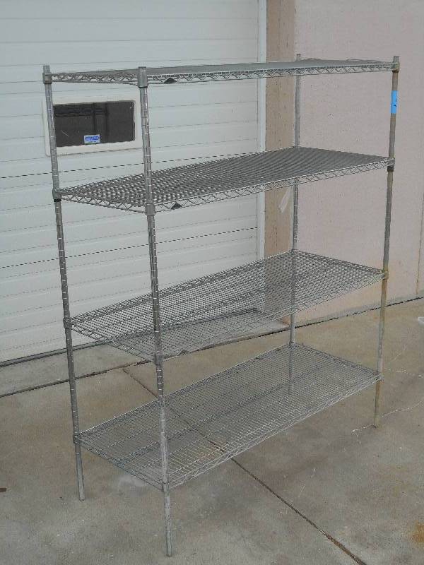 Metro 4-Level Steel Shelf, 22x48x...
