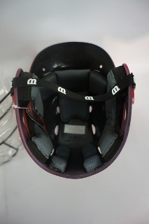 lot 106 image: Wilson A5211 Helmet Scarlet - Large 7 38- 7 12 With Mask