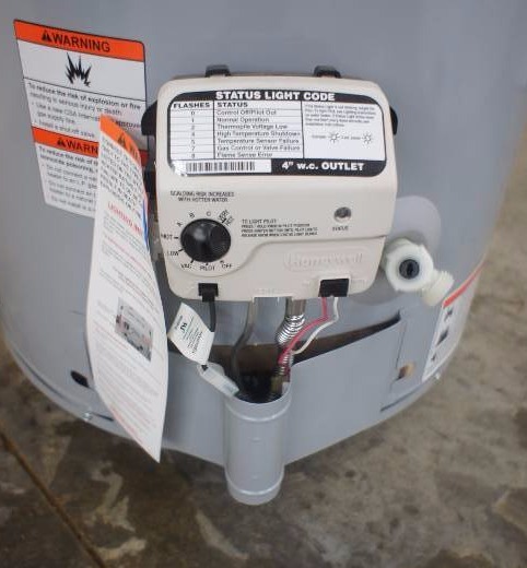 lot 16 image: Kenmore 40 gallon Gas Water Heater - Model # (153.576400)