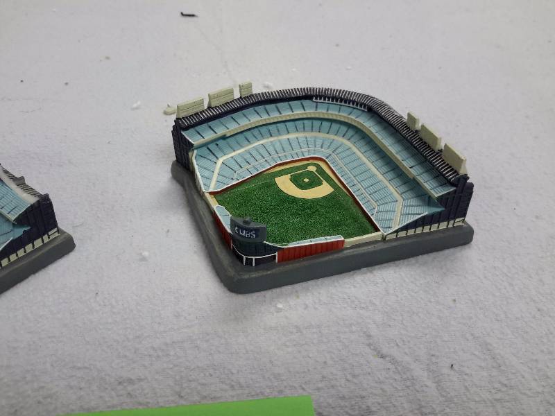 2 smaller Wrigley Field models.. About 4 in diameter, Model