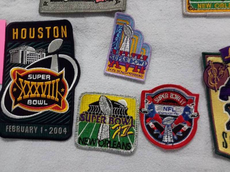 Super Bowl Patches as pictured