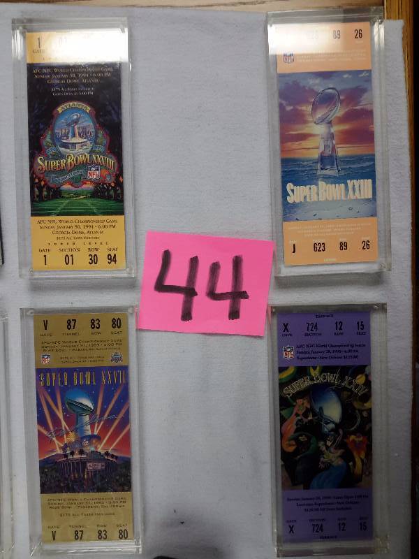 8, REPLICA, Super Bowl Tickets in Acrylic
