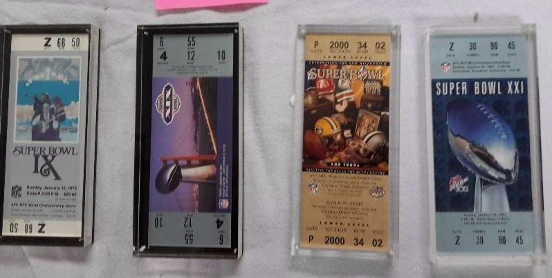 8, REPLICA, Super Bowl Tickets in Acrylic
