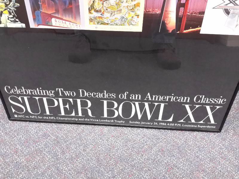Framed Poster of Super Bowl Rings