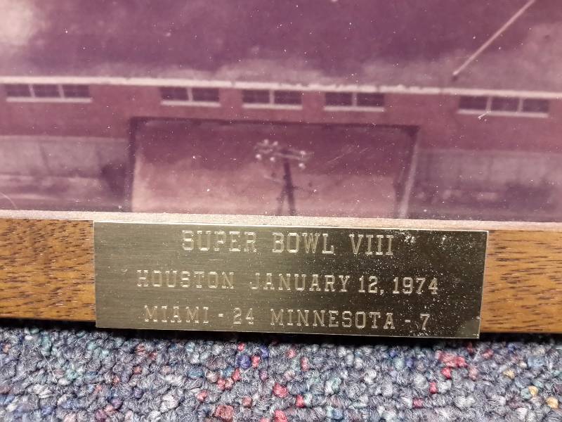 Framed Picture.. Super Bowl 8, Houston