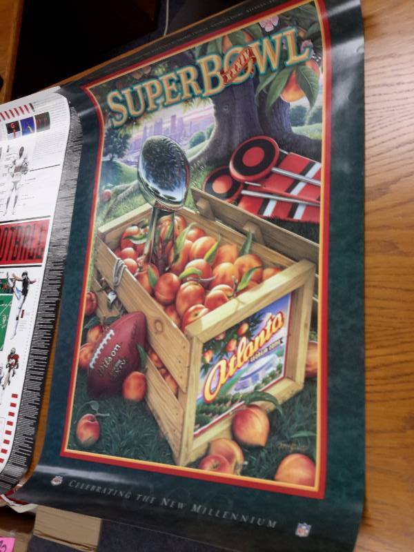 Atlanta Super Bowl Poster, American Football League Poster