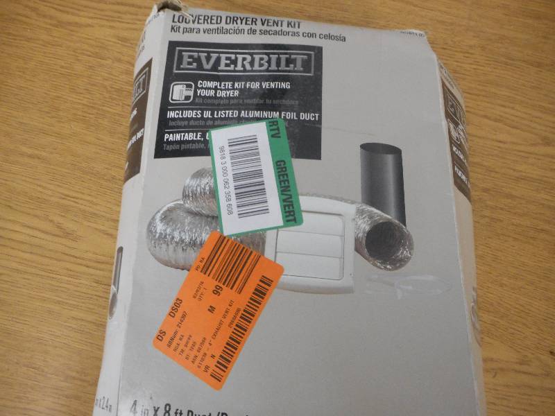 EVERBILT 4X8 COVERED DRYER VENT KIT