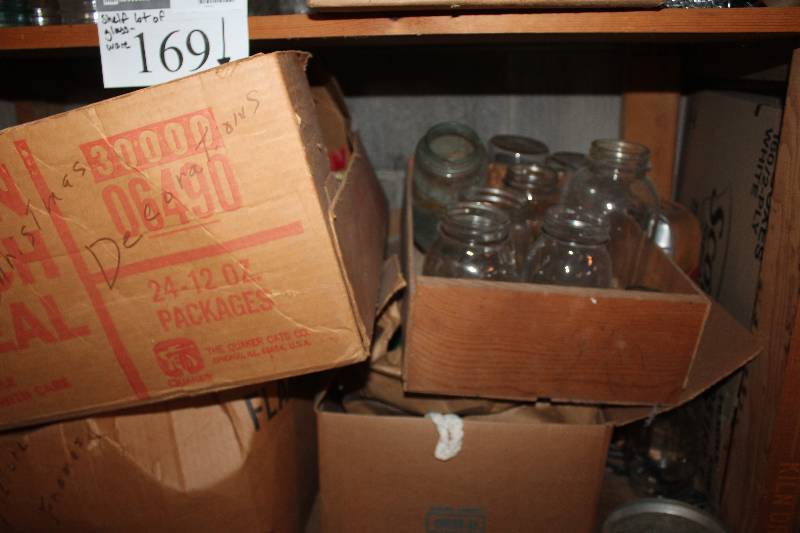 Shelf Lot of Glassware