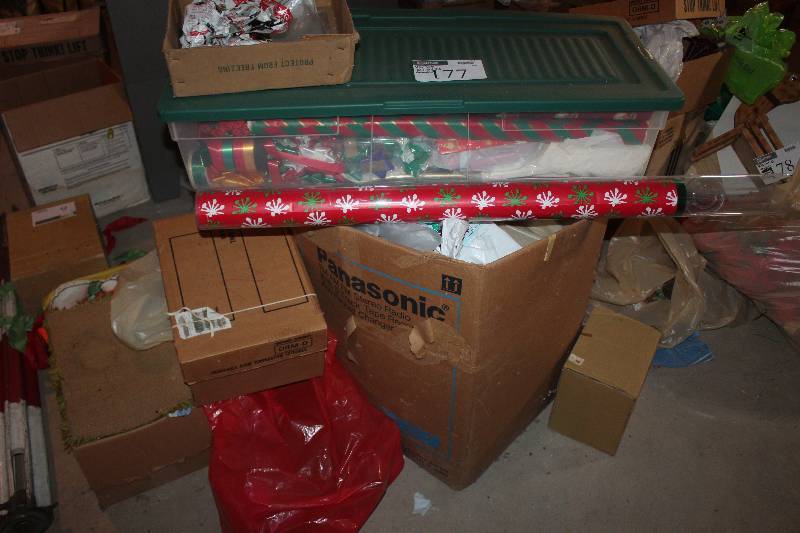 Pile Lot of Christmas Decorations