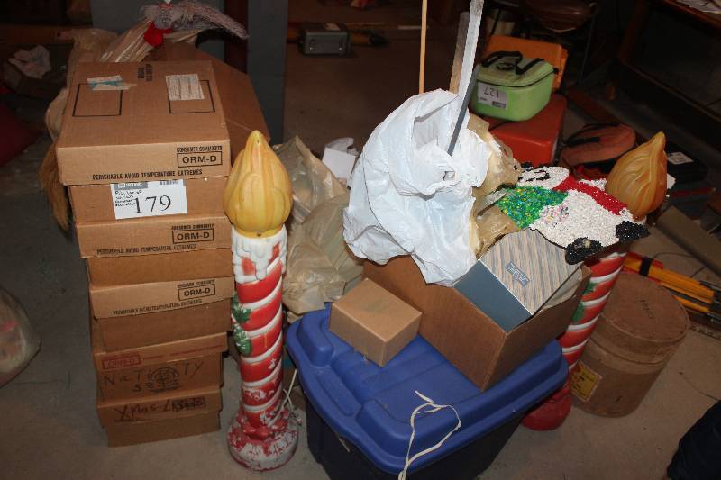 Pile Lot of Christmas Decorations