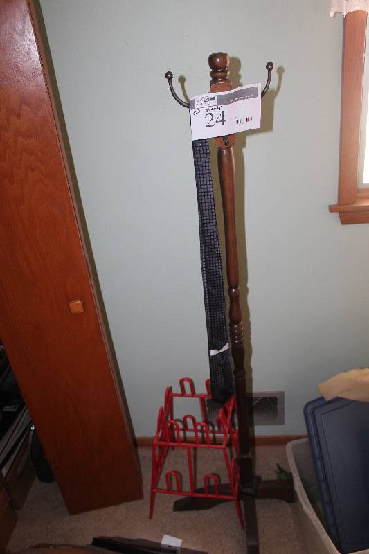 Lot of (2) Shoe And Coat Stands