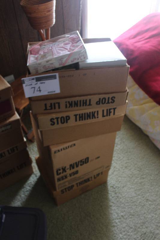 Stack of Boxes of House Decorations