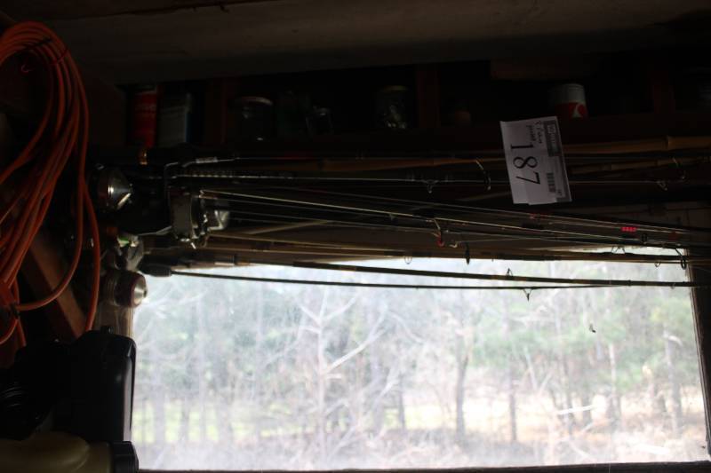 Lot of (8) Fishing Rod and Reel