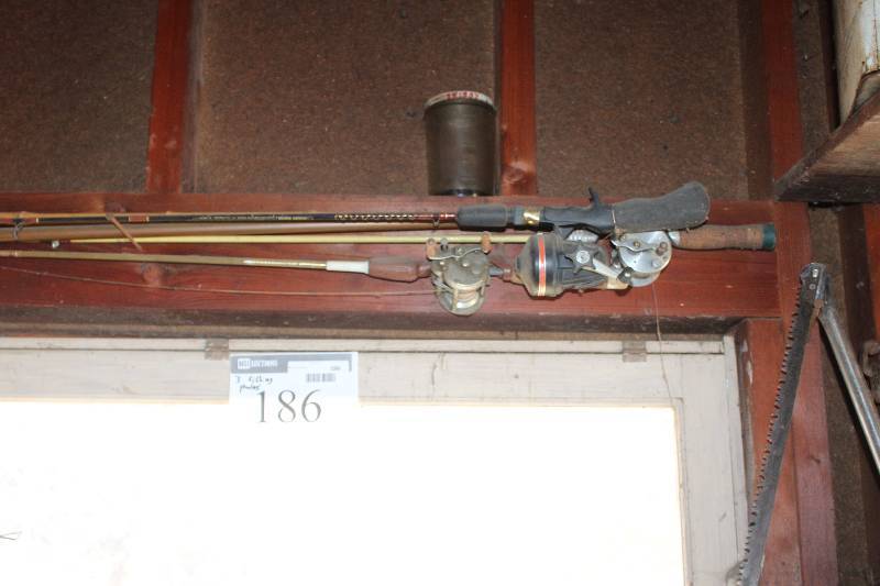 Lot of (3) Fishing Rod and Reel