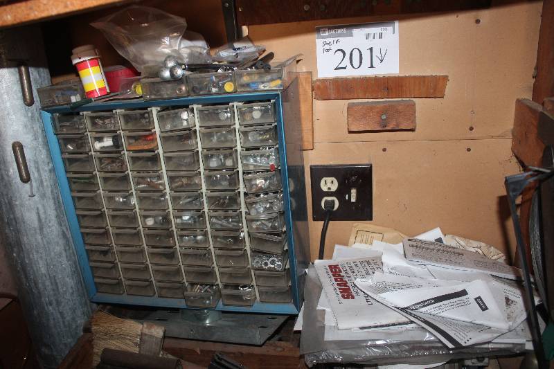 Shelf Lot Including 60-bin Organizer Compressor And More